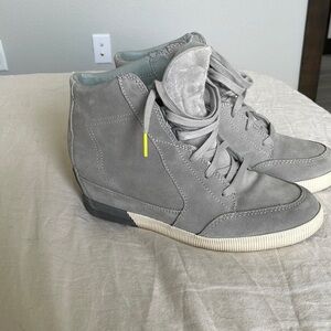 Sorel, Sneaker Wedge, grey suede, size 11